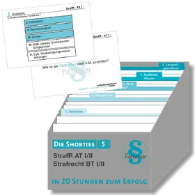 Hemmer / Wüst |  Hemmer, K: Shorties Box 5 - Strafrecht AT I/II, BT I/II | Sonstiges |  Sack Fachmedien