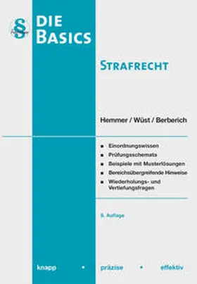 Hemmer / Wüst / Berberich | Hemmer, K: Basics Strafrecht | Buch | 978-3-86193-930-6 | sack.de