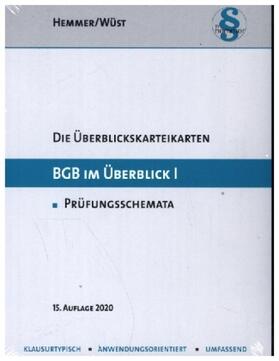 Hemmer / Wüst | Hemmer, K: BGB im Überblick I | Buch | 978-3-86193-953-5 | sack.de