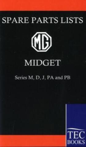 M |  MG MIDGET Spare Parts Lists | Buch |  Sack Fachmedien