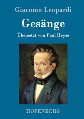 Leopardi |  Gesänge | Buch |  Sack Fachmedien