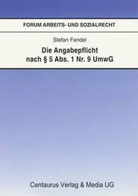 Fandel | Die Angabepflicht nach § 5 Abs. 1 Nr. 9 UmwG | E-Book | www.sack.de