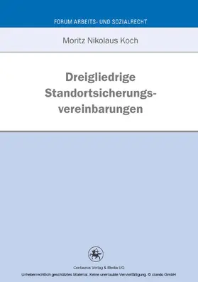 Koch |  Dreigliedrige Standortsicherungsvereinbarung | eBook | Sack Fachmedien