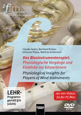 Spahn / Echternach / Richter |  Das Blasinstrumentenspiel: Physiologische Vorgänge und Einblicke ins Körperinnere. DVD | Sonstiges |  Sack Fachmedien