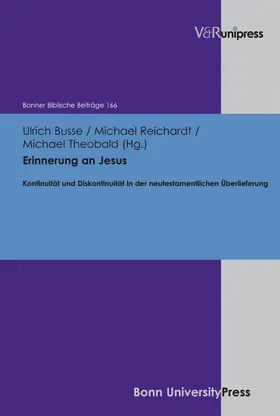 Busse / Reichardt / Theobald |  Erinnerung an Jesus | eBook | Sack Fachmedien