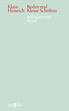 Heinrich |  anfangen mit freud | Buch |  Sack Fachmedien