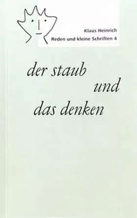 Heinrich |  der staub und das denken | Buch |  Sack Fachmedien
