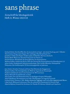 Carstiuc / Scheit / Tobin |  sans phrase | Buch |  Sack Fachmedien