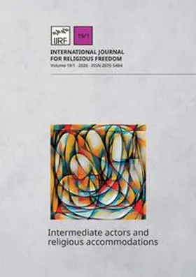 International Institute for Religious Freedom / Nardocci / Madera |  Intermediate actors and religious accommodations | Buch |  Sack Fachmedien