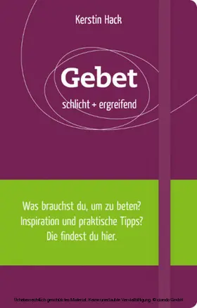 Hack |  Gebet | eBook | Sack Fachmedien