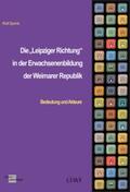 Sprink |  Die "Leipziger Richtung" in der Erwachsenenbildung der Weimarer Republik | Buch |  Sack Fachmedien