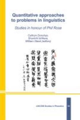 Donohue / Ishihara / Steed |  Quantitative approaches to problems in linguistics | Buch |  Sack Fachmedien
