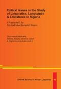 Ndimele / Lawrence Udoh / Anyanwu |  Critical Issues in the Study of Linguistics, Languages & Literatures in Nigeria | Buch |  Sack Fachmedien