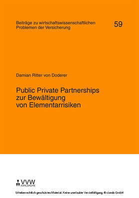 Ritter von Doderer / Helten | Public Private Partnerships zur Bewältigung von Elementarrisiken | E-Book | sack.de