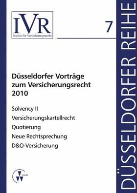 Looschelders / Michael | Düsseldorfer Vorträge zum Versicherungsrecht 2010 | E-Book | sack.de