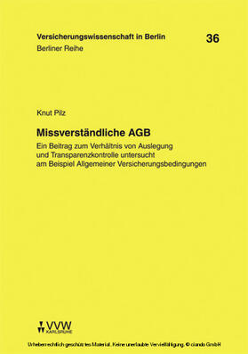 Pilz / Armbrüster / Baumann | Missverständliche AGB | E-Book | sack.de
