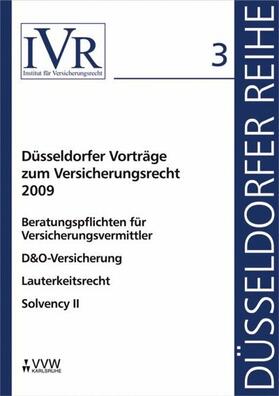 Looschelders / Michael | Düsseldorfer Vorträge zum Versicherungsrecht 2009 | E-Book | sack.de