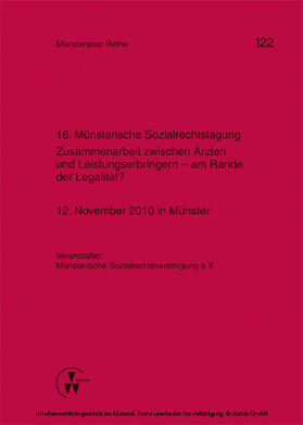 Dörner / Ehlers / Pohlmann | 16. Münsterische Sozialrechtstagung | E-Book | sack.de