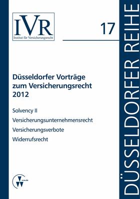 Looschelders / Michael | Düsseldorfer Vorträge zum Versicherungsrecht 2012 | E-Book | sack.de