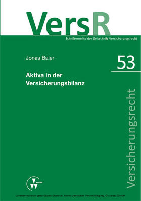 Baier / Lorenz | Aktiva in der Versicherungsbilanz | E-Book | sack.de