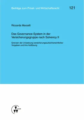 Marcelli | Das Governance-System in der Versicherungsgruppe nach Solvency II | E-Book | sack.de
