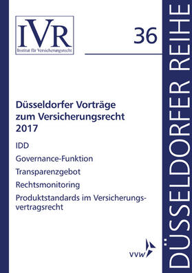 Looschelders / Michael | Düsseldorfer Vorträge zum Versicherungsrecht 2017 | E-Book | sack.de