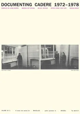 Morris |  Documenting Cadere 1972-1978 | Buch |  Sack Fachmedien