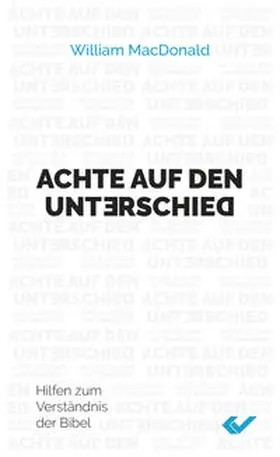MacDonald |  Achte auf den Unterschie | Buch |  Sack Fachmedien