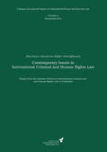 Kreß / Behmer / Effinowicz |  Contemporary Issues in International Criminal and Human Rights Law | Buch |  Sack Fachmedien