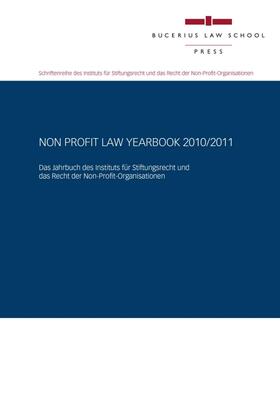 Becker / Reuter / Zollner | Non Profit Law Yearbook 2010/2011 | Buch | 978-3-86381-002-3 | sack.de