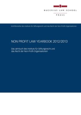 Arnold / Hüttemann / Lehmann |  Non Profit Law Yearbook 2012/2013 | Buch |  Sack Fachmedien