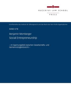 Momberger |  Social Entrepreneurship | Buch |  Sack Fachmedien