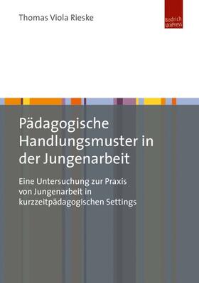 Rieske | Pädagogische Handlungsmuster in der Jungenarbeit | Buch | 978-3-86388-092-7 | sack.de