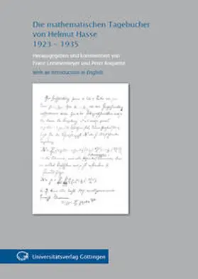 Roquette / Lemmermeyer |  Die mathematischen Tagebücher von Helmut Hasse 1923-1935 | Buch |  Sack Fachmedien