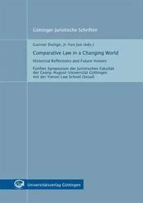 Duttge / Jun |  Comparative Law in a Changing World | Buch |  Sack Fachmedien