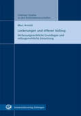 Arnold |  Lockerungen und offener Vollzug | Buch |  Sack Fachmedien