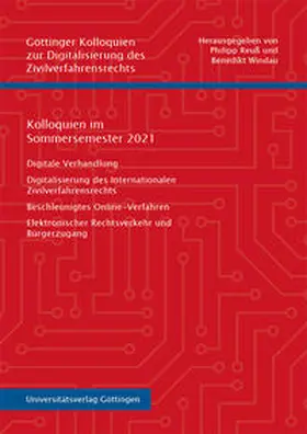 Reuß / Windau |  Kolloquien im Sommersemester 2021 | Buch |  Sack Fachmedien