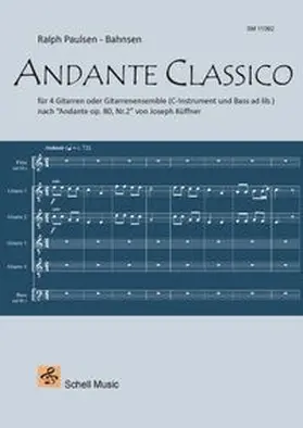 Paulsen-Bahnsen |  ANDANTE CLASSICO (nach "Andante" von Joseph Küffner) | Buch |  Sack Fachmedien