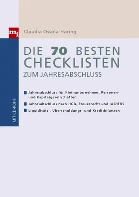 Ossola-Haring / Ruh |  Die 70 besten Checklisten zum Jahresabschluss | eBook | Sack Fachmedien