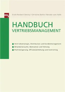 Behle / Detroy / Hofe |  Handbuch Vertriebsmanagement | eBook | Sack Fachmedien