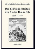 Schmidt |  Die Einwohner des Amtes Braunfels 1580-1749 | Buch |  Sack Fachmedien