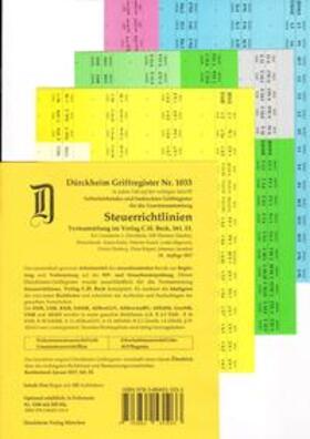 Glaubitz / Dürckheim | DürckheimRegister® STEUERRICHTLINIEN (2020) Gesetze und §§ | Buch | 978-3-86453-186-6 | sack.de