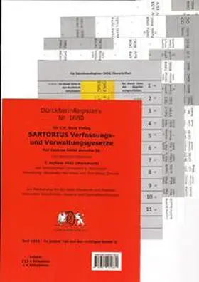 Dürckheim |  DürckheimRegister® SARTORIUS 1 OHNE §§ (2022) | Buch |  Sack Fachmedien