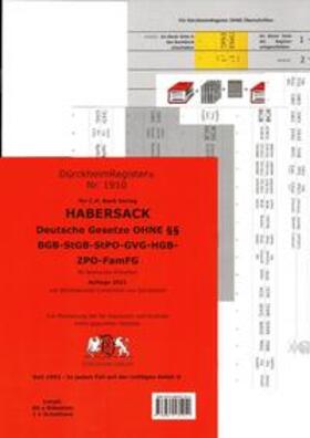 Dürckheim | Habersack Griffregister für den Hauptband - Nur Gesetzesbezeichnungen | Buch | 978-3-86453-191-0 | sack.de