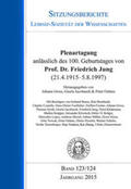 Gross / Jacobasch / Oehme |  Plenartagung anlässlich des 100. Geburtstages von Prof. Dr. Friedrich Jung (21.4.1915-5.8.1997) | Buch |  Sack Fachmedien