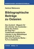 Walravens |  Bibliographische Beiträge zu Ostasien | Buch |  Sack Fachmedien