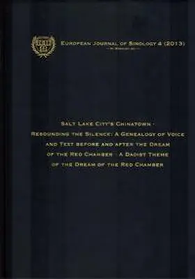 Woesler |  European Journal of Sinology Vol. 4 (2013) | Buch |  Sack Fachmedien
