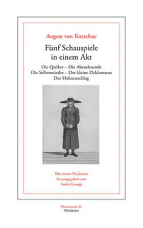 Kotzebue / Georgi |  Fünf Schauspiele in einem Akt | Buch |  Sack Fachmedien