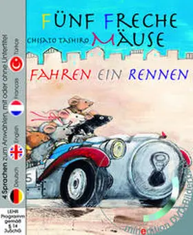 Tashiro |  Fünf freche Mäuse fahren ein Rennen (Buch mit DVD) | Buch |  Sack Fachmedien