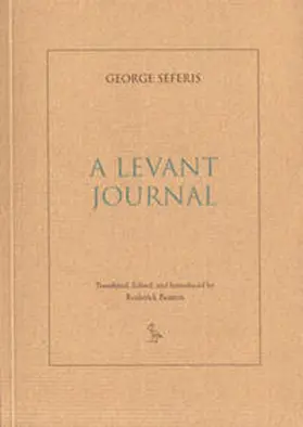 Seferis |  A Levant Journal | Buch |  Sack Fachmedien